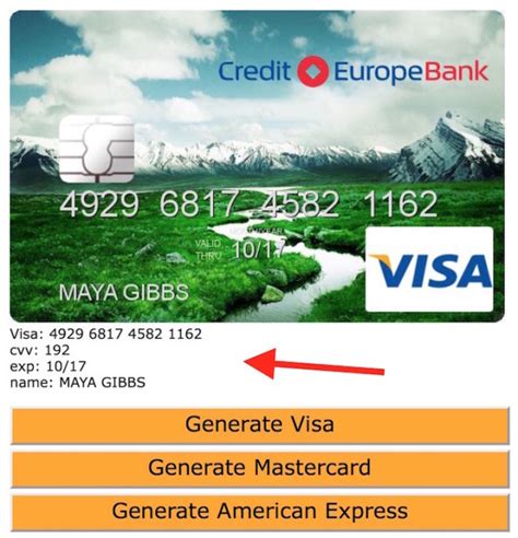 are fake credit card generators legal